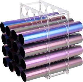 Volepet 313110352304 Vinyl Roll Storage 20-holes Rack For Craft Room Holder