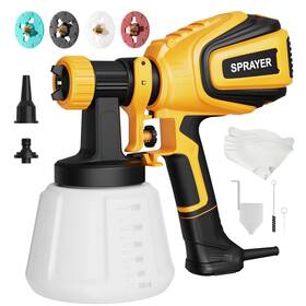Vonforn B0bj2jypgg 700w Hvlp Paint Sprayer Gun 4 Nozzles 3 Patterns For Furniture Cabinet