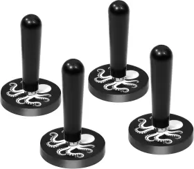 Vvivid Octopus 4 Pcs Magnets Rubber Coated For Scratch-free Vinyl Pack