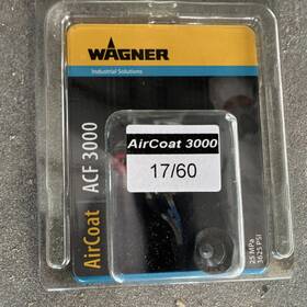 Wagner 379617 Acf 3000 17/60 Spray Tip 3625 Psi Operating Pressure