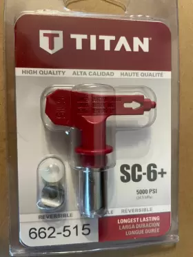 662-515 Wagner Spray Tech Corporation Titan 5000 Psi Sc-6 Reversible Airless Tip 0.015 Inch For Guards