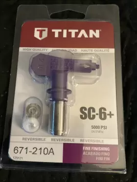 671-210 Wagner Spray Tech Corporation Titan 5000 Psi Sc-6 Synergy Fine Finish Tip 0.010 Inch For Guard