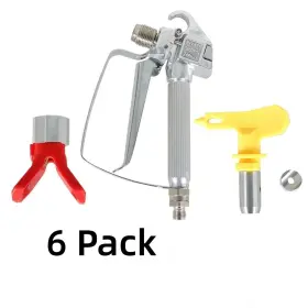 Wa99594ur Waltyotur 6 Pcs Airless Paint Spray Gun 3600psi For Sprayers With 517 Tip And Guard
