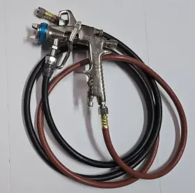 777he Warwick Hvlp Spray Gun 1.4 Tip With 5ft Hose Assembly Used No Cup