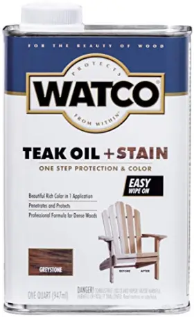 348759 Watco Teak Oil Stain Quart Greystone