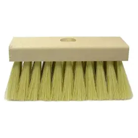 73195 Weiler 7in Rectangular White Tampico Fill Roof Brush Threaded Hole
