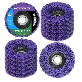 B0d6k73tb8 Welderelite 12-pack 4 Inch Purple Paint Stripping Discs For Angle Grinder