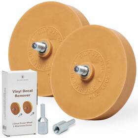 Whizzy Wheel 860007831553 Wonder Decal Remover Eraser For Drill 2 Pack Rubber