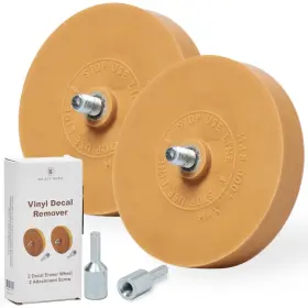 Whizzy Wheel 860007831553 Wonder Decal Remover Eraser For Drill 2 Pack Rubber
