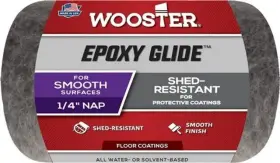 R232 Wooster 071497154415 4 Inch X 1/4 Nap Epoxy Glide Roller Cover - 12 Pack