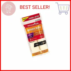 0rr3040044 Wooster Brush Rr304-4-1/2 Jumbo-koter Mohair Blend Roller 1/4-inch Nap 2 Pack