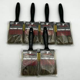 Wooster Brush 0z11010030 6pk Z1101 Paint 3in Factory Sale Gray Deluxe Quality Bristle Flat