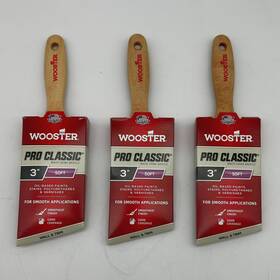 Wooster Z1123 Pro Classic Paint Brush 3 Inch Soft Angled Wall And Trim Pk Of