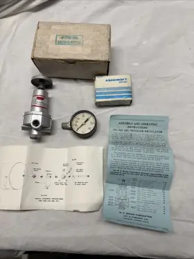 798-rg Wr Brown Vintage W.r Model 822 Speedy Sprayer Air Pressure Regulator In Box