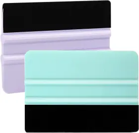 Tl-75 Wrapxpert Squeegee Kit - 2 Pcs Purple And Teal Felt Vinyl Teal&