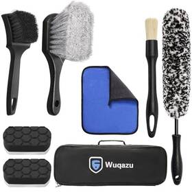 Wuqazu B0fnm1qp7y 8-piece Wheel And Tire Cleaning Kit - 360 Flexible Brush Dual-hardness