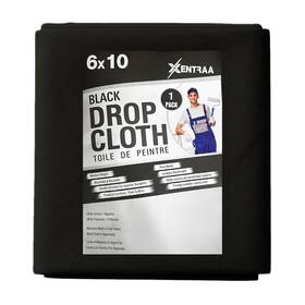 Xentraa B0dz8d9nsp Black Canvas Drop Cloth 6x10 Ft Heavy Duty Painter S Tarp For Floor Furn
