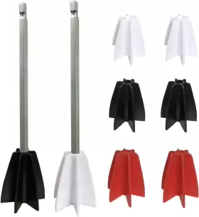 Yeebeny 744759915610 6 Pcs Epoxy Mixer Attachment For Drill Reusable Multipurpose Bidirectional Pa