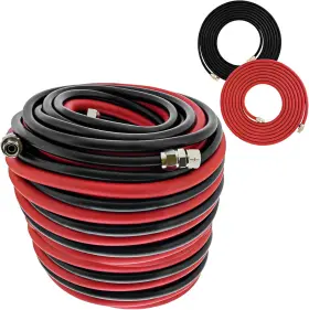 Yesmro Pot Paint Tank 711181286205 30-foot Air And Fluid Hose Set With Fittings For Spray Guns Tanks Heavy D
