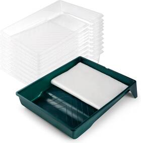 Yibaibrush 9pt12 Paint Tray Liner 12 Pack 9 Inch With Transparent