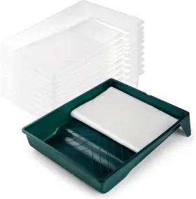 9pt12 Yibaibrush Paint Tray Liner 12 Pack 9 Inch With Transparent