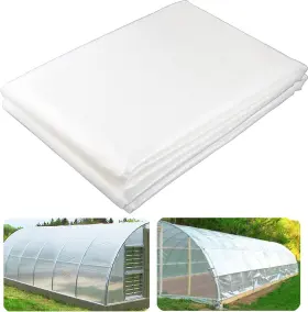 Yowlieu 445048023018 12ft X 25ft Clear Greenhouse Plastic Sheeting 6 Mil Polyethylene Film Cover