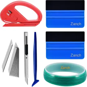 Zanch 712867649246 Knife-less Tape For Vinyl Wrap Tool Kit Knifeless Tape-5m-6pcs Blue