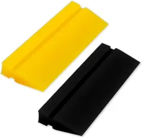Zanch 712867649352 Mini Squeegee Rubber Blade Tool For Window Tinting Film Yellow Black