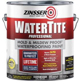 Zinsser 05001 Watertite Mold And Mildew-proof Waterproofing Paint 1 Gallon-