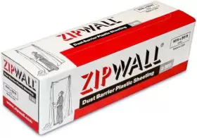 Py50 Zipwall Dust Barrier Plastic Sheeting White 10ft X 50ft 3 Mil