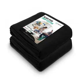 B0cptdthkq Zuperia Black Drop Cloth 8x10 Feet Pack Of 2 Canvas Paint Floor Cover Reusable W