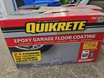 Quikrete Epoxy Garage Floor Coating Light Gray Color Flakes 2 Kits Raad New. Price: $300.00.