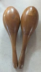 Wooden Maraca Pair Hand Percussion Shakers, Analog Musical Instruments, Set Of 2 Used. Price: $19.99.