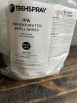4 Pack Techspray 1610-100R Ipa Pre-saturated Refill Wipes 99.9% New. Price: $35.00.