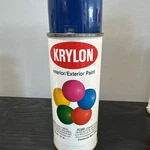 Krylon 1901 12-OZ Fast-drying Spray Paint, Regal Blue 1994 Vintage (3/4 Full) Used. Price: $15.99.