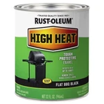 Rust-oleum High Heat 1 Qt. Flat Bbq Black Tough Protective Enamel Oil-based New. Price: $24.99.