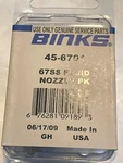 Binks 2100 2001 Air Spray Gun Fluid Nozzle 45-6701 67SS .086 2.2 Tip Sizes New. Price: $93.45.