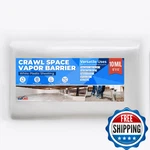 White Crawl Space Vapor Barrier, 10 Mil X 12', Heavy Duty Pol New. Price: $48.03.