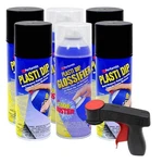 7 Piece Black Plasti Dip Spray Kit For Wheels Coating And Automotive Detailing New. Price: $86.39.