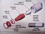 4 Nordson / Prodigy Spray Gun Nozzles O-ring Kits R&s 012-020PN New. Price: $12.00.
