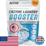 Enzyme Laundry Booster Odor Remover - 2 Lbs Unscented Enzymatic Clothes Stain New. Price: $24.96.