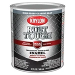 2-KRYLON Rust Tough Oil-based Gloss Control Enamel, Gray, 1 Qt. New. Price: $69.89.