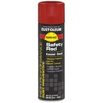 Rust-oleum V2163838 Preventative Spray Paint, Safety Red, Gloss, Solvent, New. Price: $9.49.