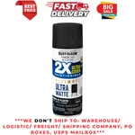 Black, Rust-oleum American Accents 2X Ultra Cover Matte Spray Paint, 12 Oz New. Price: $7.98.