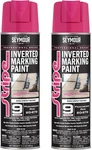 2-PK 20-979 Seymour Stripe Inverted Ground Marking Paint, Fluorescent Hot Pink New. Price: $20.00.