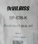 Fluid Inlet Seal Kit For: Cvi Spray Gun Devilbiss SP-636-K New. Price: $14.95.