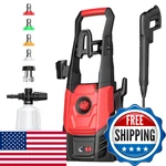 Electric Pressure Washer, 2.5 Gpm, Foam Cannon, High Power W/ 4 Nozzles New. Price: $157.43.
