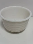 Vintage Mixing Bowl 6" Milk Glass Ridged For General Electric Mixer Deco Used. Price: $19.99.