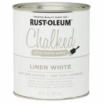 Rust-oleum 285140 Chalked Protective Topcoat Ultra Matte Linen White 30OZ New. Price: $31.99.