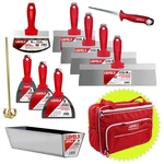 LEVEL5 Drywall Starter Hand Tool Set W/ Bag Stainless Steel 5-682 New. Price: $246.40.